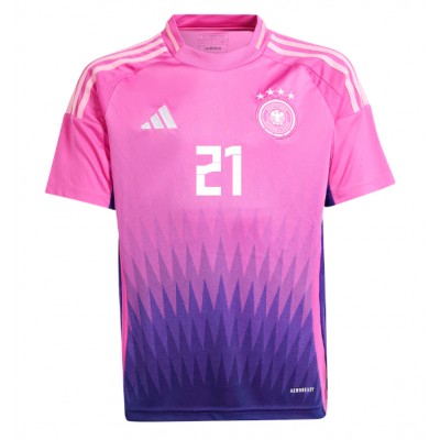 Fotbalové Dres Německo Ilkay Gundogan #21 Venkovní ME 2024 Krátký Rukáv Fotbalové Dres Německo Ilkay Gundogan #21 Venkovní ME 2024 Krátký Rukáv